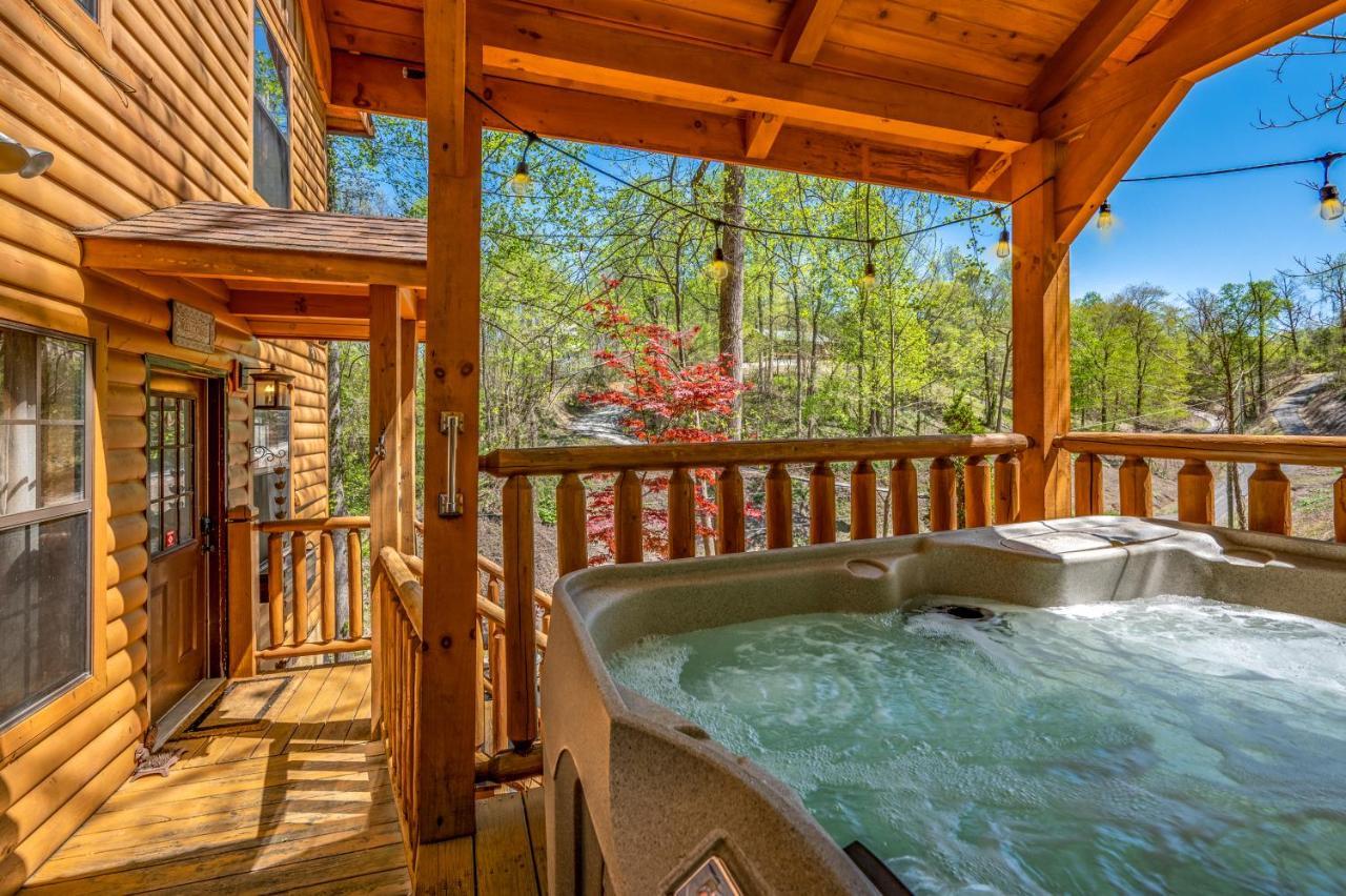 Permanent Vacation-Private Honeymoon Cabin With Hot Tub セバービル エクステリア 写真